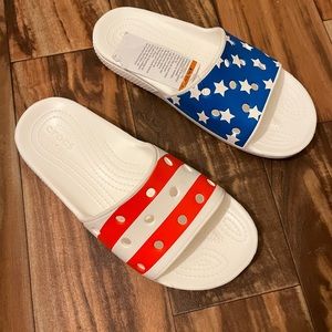 Crocs American🇺🇸Flag Slide Sandals 🩴